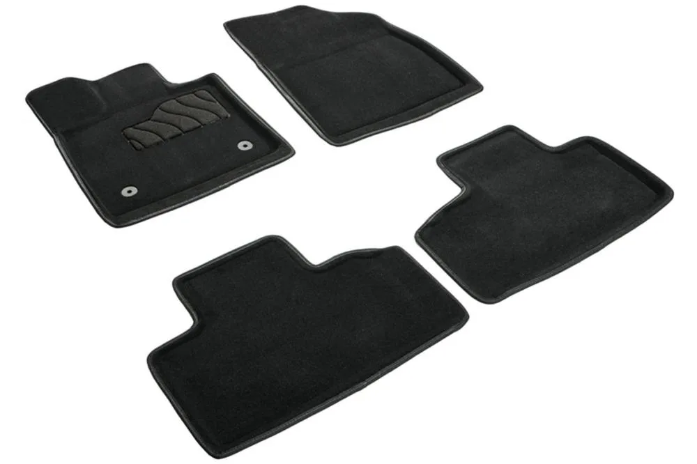 Ковры салонные текстильные 3D Byd Song EV черный Синтекс
