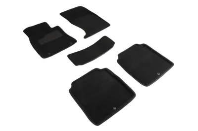Ковры салонные текстильные 3D Hyundai GENESIS G90 I rest черный Синтекс