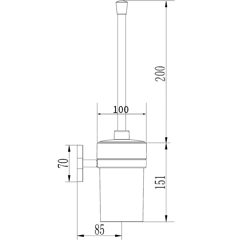 Ерш с крышкой настенный LEDEME L1910-2