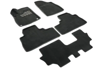 Ковры салонные текстильные 3D GAC GS8 2022  черный (Синтекс)