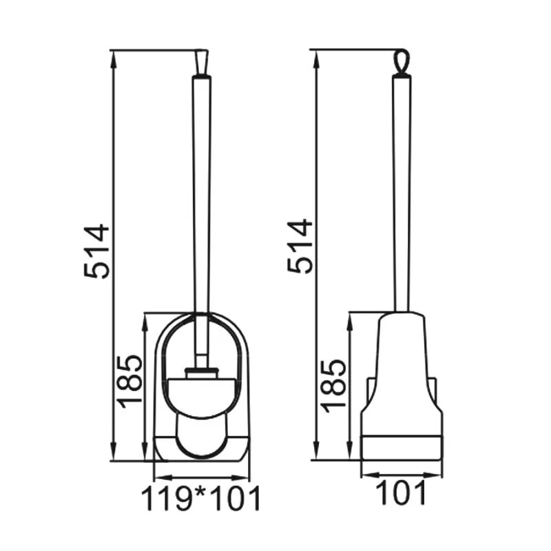 Ершик напольный Серый Ledeme L906-1
