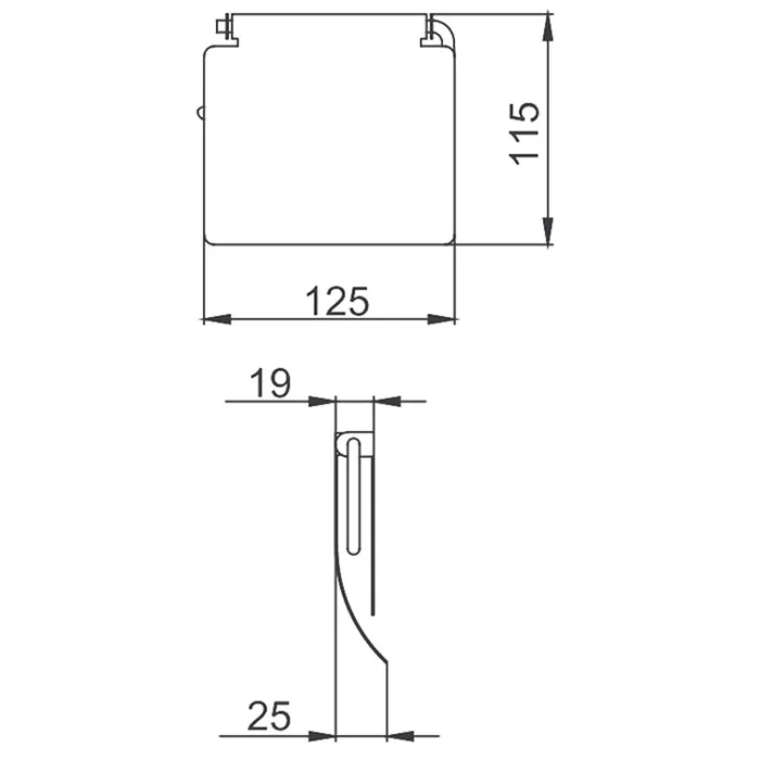 Бумагодержатель хром FRAP F504