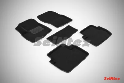 Ковры салонные текстильные 3D Mitsubishi Outlander III (2012-) черный Синтекс
