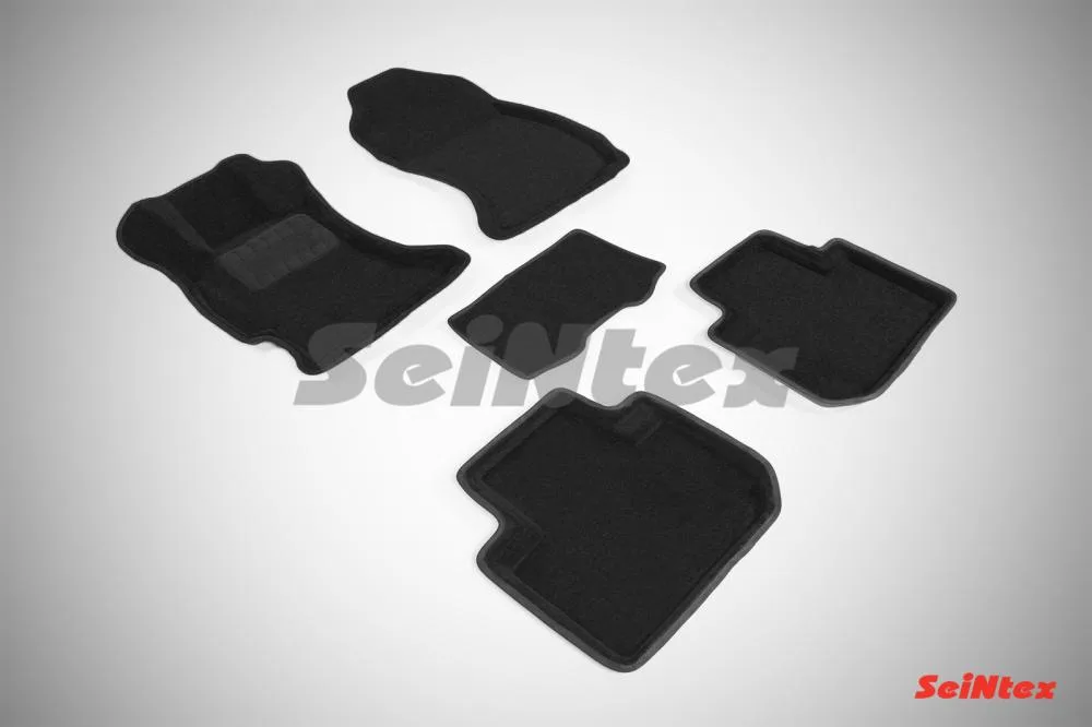Ковры салонные текстильные 3D Subaru Forester IV (2012-) черный Синтекс