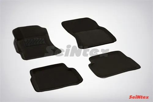 Ковры салонные текстильные 3D Subaru Forester III (2008-) черный Синтекс