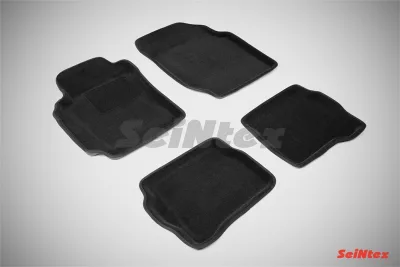 Ковры салонные текстильные 3D Nissan Almera classic (2006-) Синтекс черный