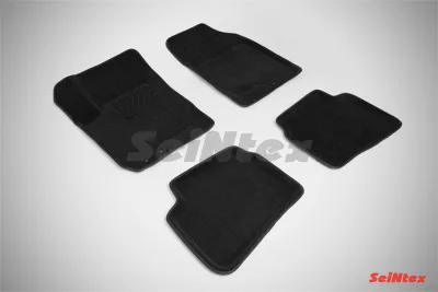 Ковры салонные текстильные 3D Kia Ceed (2007-) черный Синтекс