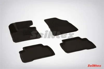 Ковры салонные текстильные 3D Kia Sorento (2013-) черный Синтекс