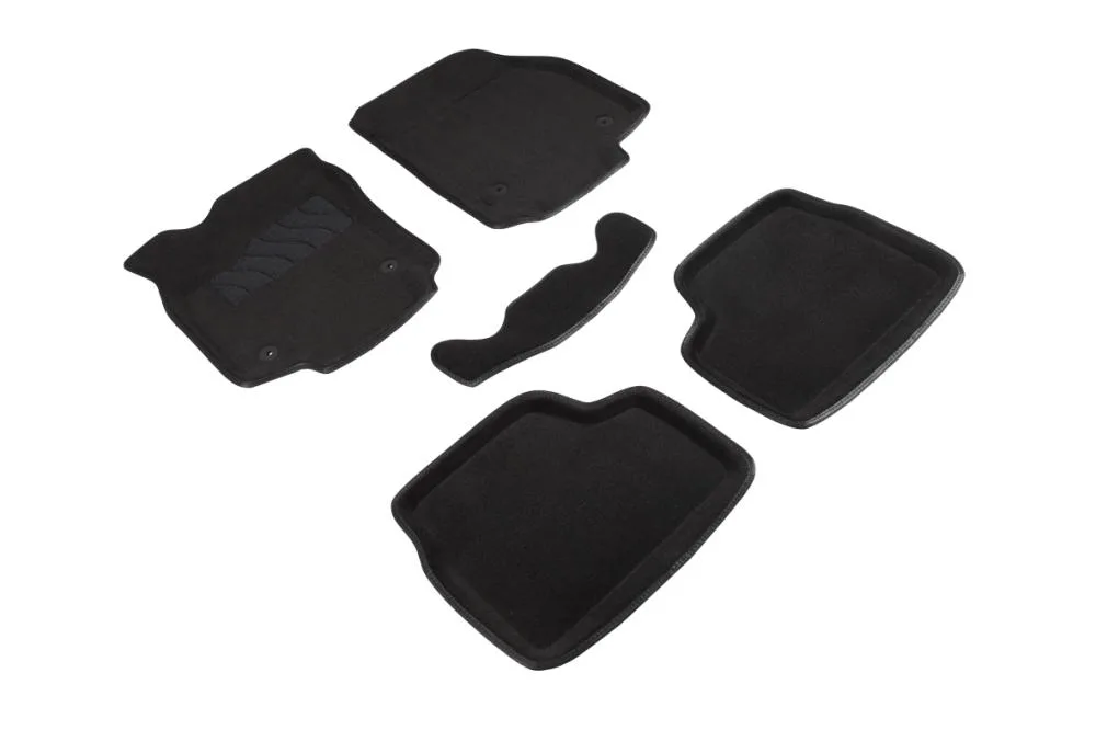 Ковры салонные текстильные 3D Opel Astra H (2004-)/Opel Astra G (1998-2009) черный Синтекс