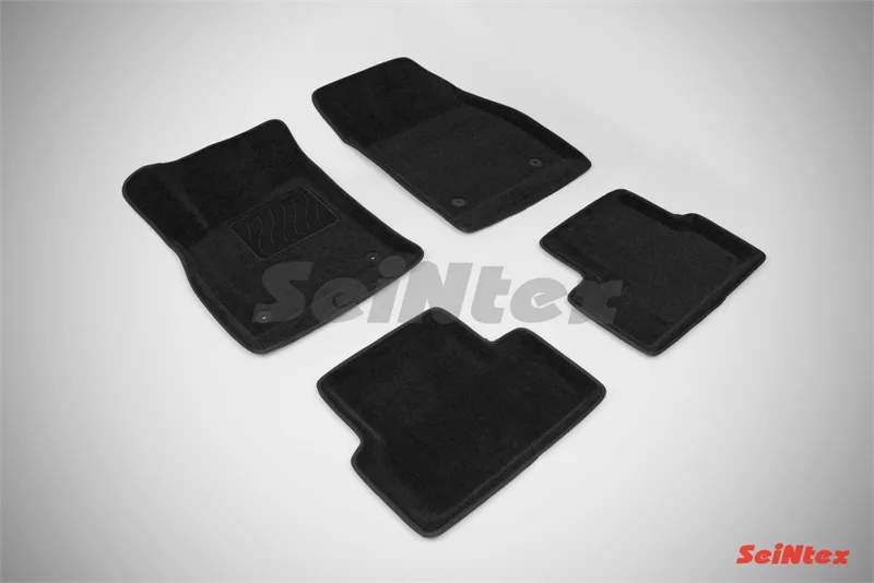 Ковры салонные текстильные 3D Opel Astra J (2010-)/Chevrolet Cruze черный Синтекс