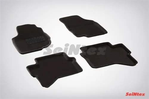 Ковры салонные текстильные 3D Toyota Hilux (2012-) черный Синтекс
