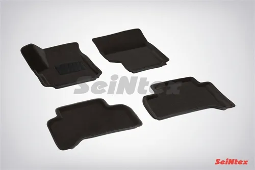 Ковры салонные текстильные 3D VW Amarok (2010-) черный Синтекс