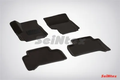 Ковры салонные текстильные 3D VW Amarok (2010-) черный Синтекс