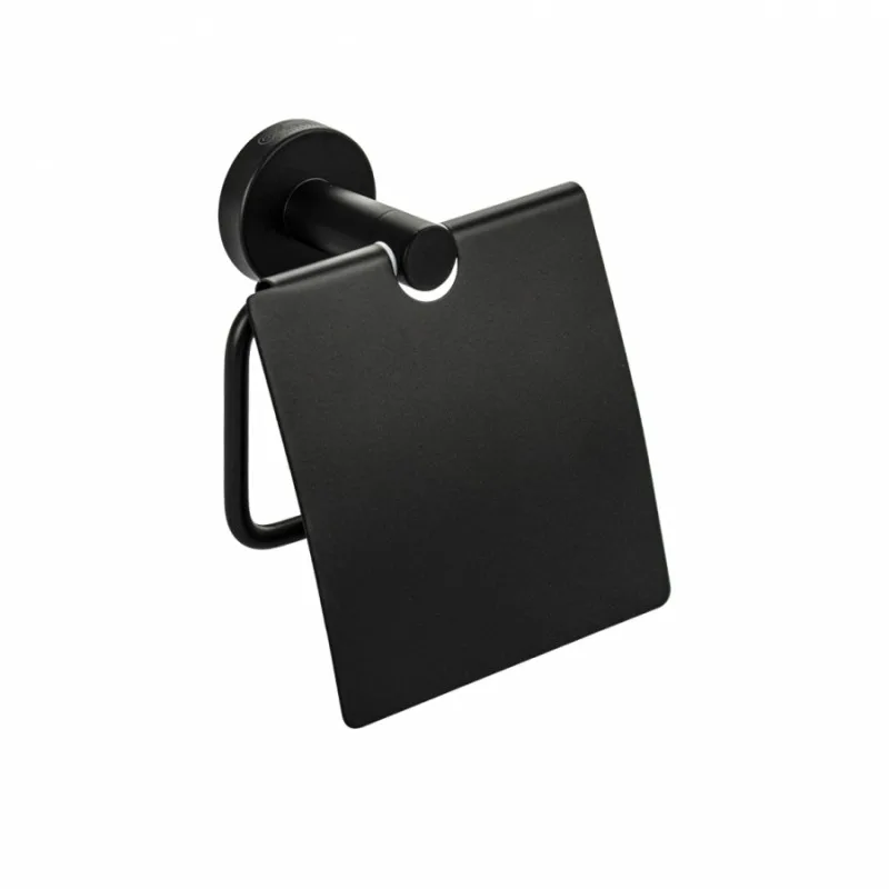 Держатель туалетной бумаги с экраном, нерж. ЧЁРНЫЙ GFmark 82003