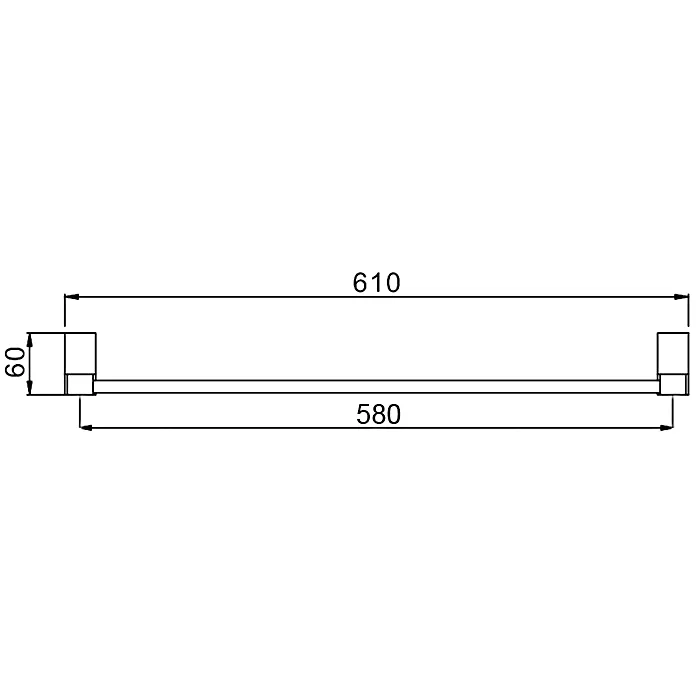 Полотенцедержатель FRAP двойной 600 F1809