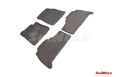 Ковры салонные текстильные 3D Toyota Land Cruiser 200 (2007-2012)/Lexus LX (2007-2012) серые Синтекс