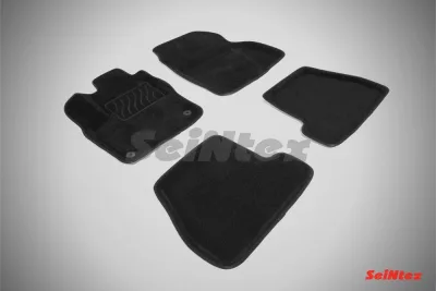 Ковры салонные текстильные 3D Ford Focus III (2012-) МКПП черный Синтекс