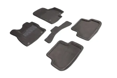 Ковры салонные текстильные 3D VW Golf VII (2012-2020)/Seat Leon 3 (2013-)/Audi A3 (8Y) (2020-) серый Синт Синтекс
