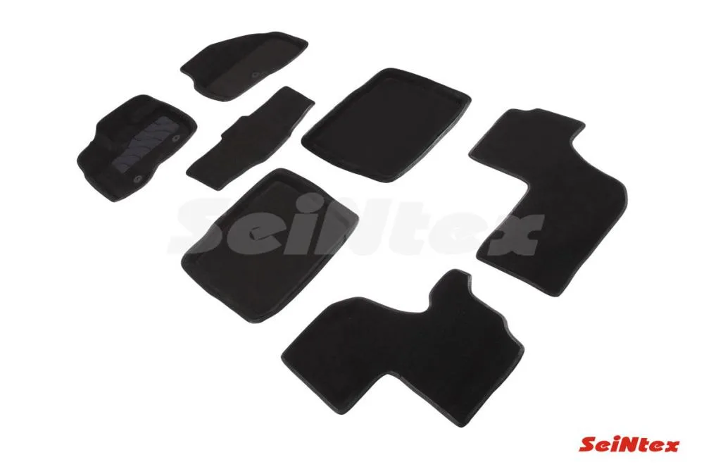 Ковры салонные текстильные 3D FORD EXPLORER V 2010-2015 (до V3,5) черный Синтекс