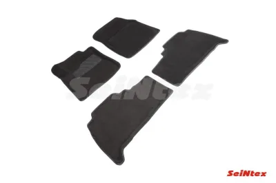 Ковры салонные текстильные 3D Toyota Land Cruiser (2007-2012)/Lexus LX (2007-2012) черный Синтекс