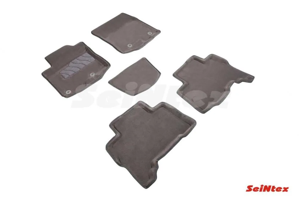 Ковры салонные текстильные 3D Лексус GX 460 (2009-) серый Синтекс