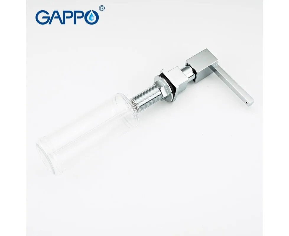 Дозатор д/моющего средства латунь/пластик 300мл хром GAPPO G404