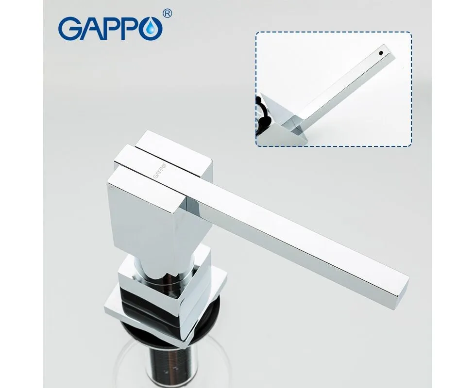 Дозатор д/моющего средства латунь/пластик 300мл хром GAPPO G404