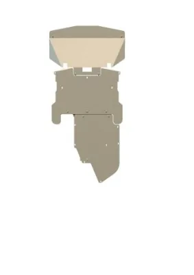 Защита картера и КПП BMW 5, 2003-2010, Е60; Е61/BMW 6, 2003-2011, E 63 ; E 64,  (АМг 5мм) (Шериф)