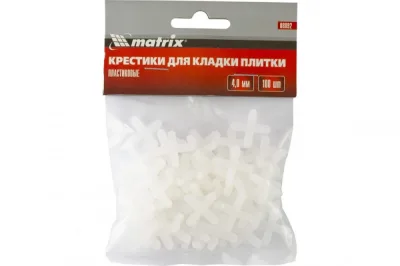 Крестики 4,0мм для кладки плитки (100 шт) MATRIX 88092