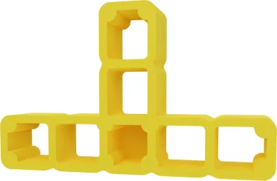 Фиксатор д/шва Т-образн 10*10*мм (80шт) DECOR 338-0100
