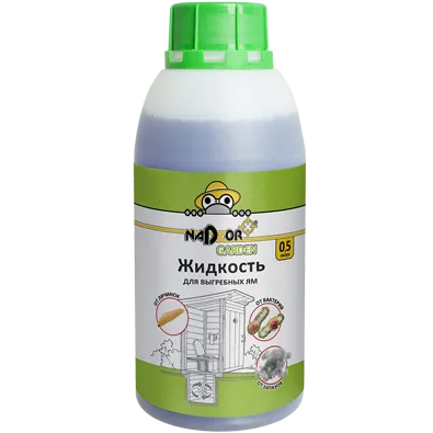 Концентрат жидкий для выгребной ямы и дачных туалетов, 0.5 л, Nadzor Garden BIOWC2