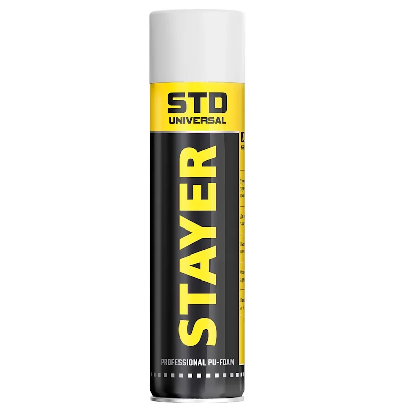 Пена монтажная всесезон STAYER BlackMAX 500мл 41130