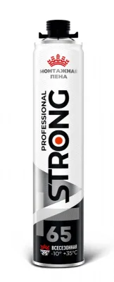 Пена монтажная Т STRONG PROFESSIONAL 65 всесезон. 1000мл 18754