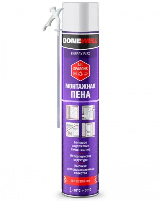 Пена монтажная бытовая всесезонная DONEWELL ENERGY FLEX 650 мл DPH06U20