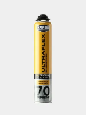 Пена монтажная всесезонная 890мл ULTRAFLEX PROF 70 L Supreme