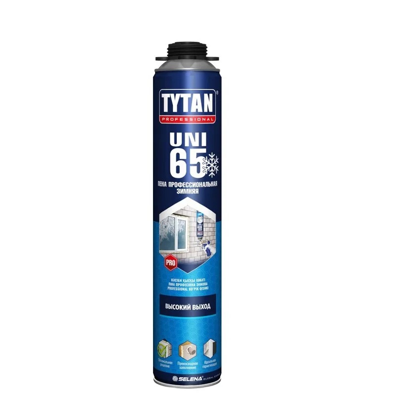 Пена монтажная Tytan Professional 65 UNI ПРОФИ ЗИМА 750мл 10933 (17026)