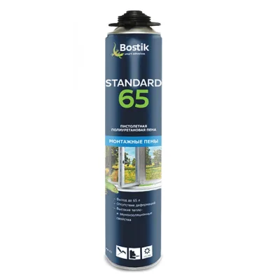 Пена монтажная BOSTIK STANDART 65L ЛЕТО 800мл 20020009