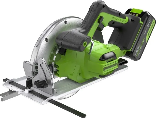 Пила циркулярная акк. GreenWorks GD24CS (24V, 1*4Ач, ЗУ) 1500907CUB