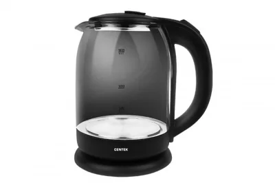 Чайник Centek CT-0010 стекло 1.8л, 1900Вт, LED индикатор, Защита от перегрева, Фильтр от накипи.