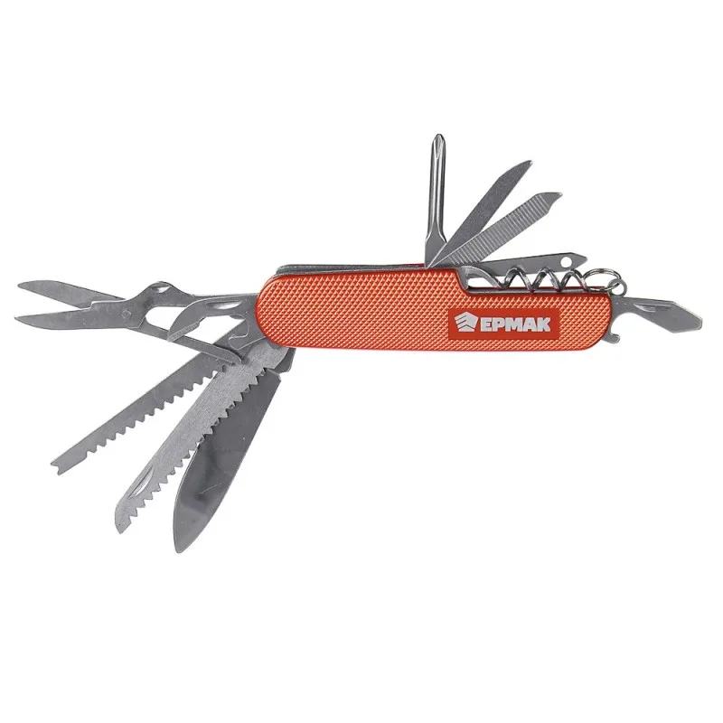 Нож перочинный ЕРМАК многофункциональный, нержавеющая сталь 15см 118-136