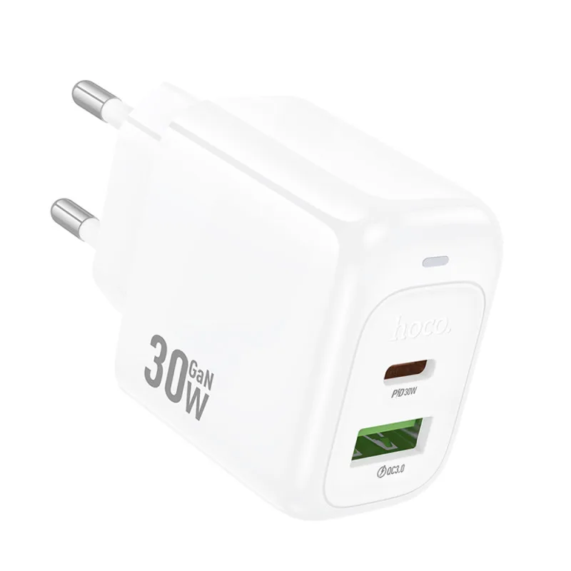 Зарядное устройство hoco CS55A, USB+C 30W, белый 916-271