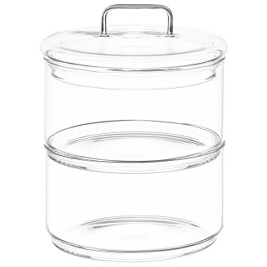 Банка для хранения 3-х секционная "Crystal glass"400 мл 360112