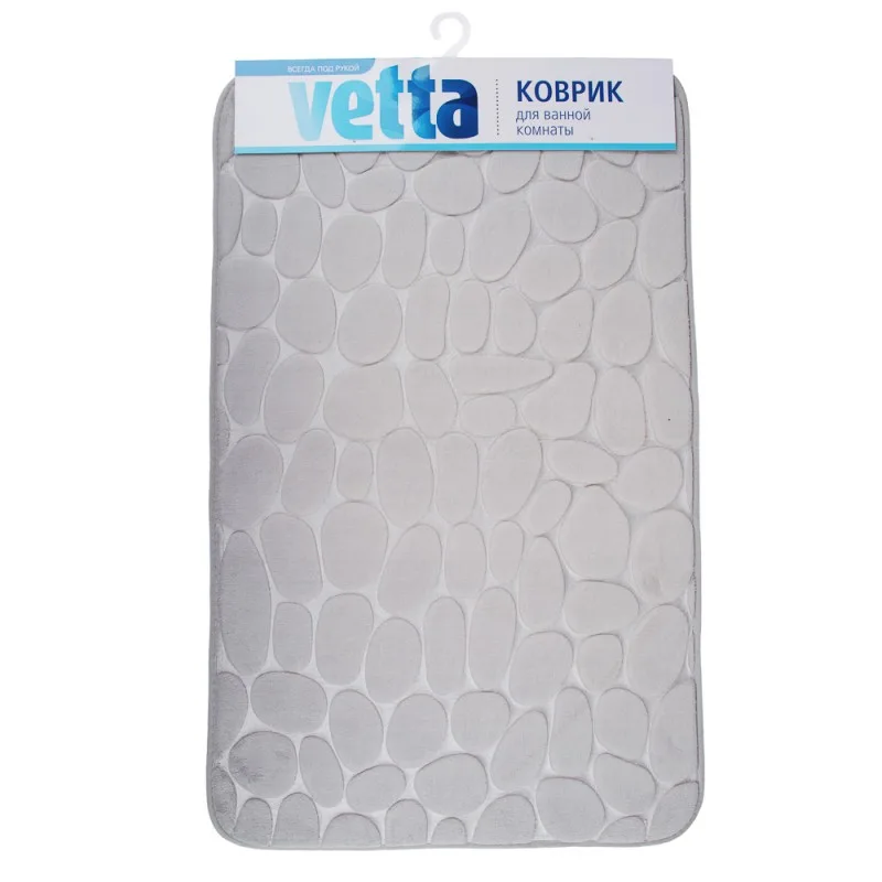 Коврик для ванной VETTA флис, 50*80см,"Камешки", 462-677