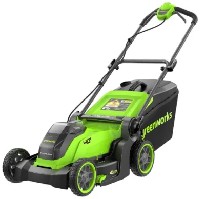 Газонокосилка аккум. Greenworks GD40LM411 (40V, 41см, 1*АКБ 5Ач и ЗУ) 2521007UG