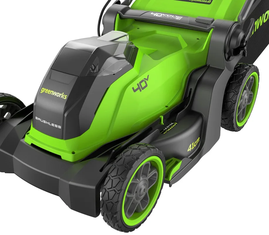 Газонокосилка аккум. Greenworks GD40LM411 (40V, 41см, 1*АКБ 5Ач и ЗУ) 2521007UG