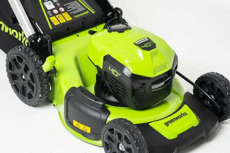 Газонокосилка аккумуляторная Greenworks GD40LM48SP (40В, самоходная б/щ, 1 АКБ 5Ач, ЗУ) 2517407