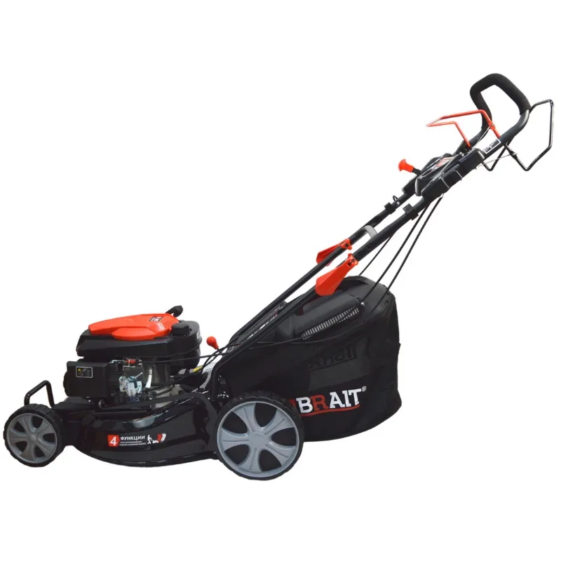 Газонокосилка бензиновая Brait BLM2646SM PRO (2,6 кВт, выброс зад./бок.,50л,шир.457мм,выс.25-70)