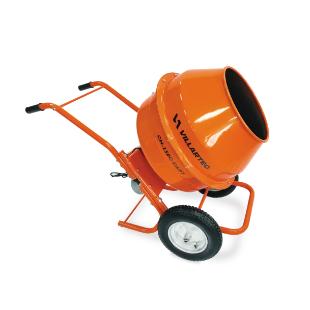 Бетоносмеситель VILLARTEC CM-130C CART (мобильный, 130л, чугун.венец)
