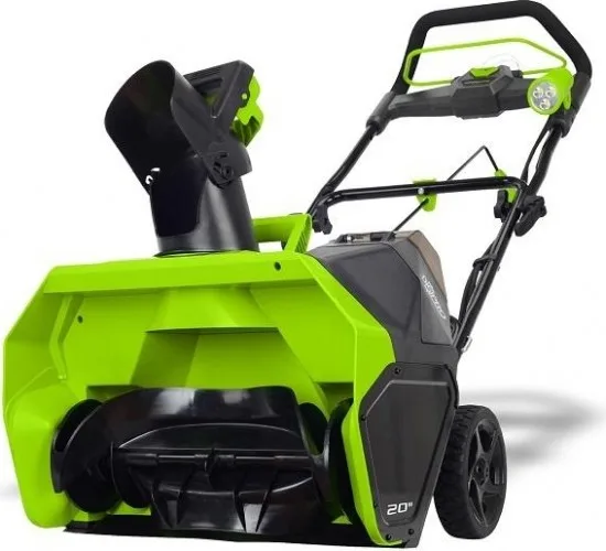 Снегоуборщик GREENWORKS GD40ST VT 2600007 (аккумуляторный, б/щ, 2л.с., 40В, БЕЗ АКБ и ЗУ)