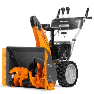 Снегоуборщик бензиновый DAEWOO S7565 ШИПОВ.КОЛЕСА (8,0 л.с, 220 см3, ковш 65см*53с)
